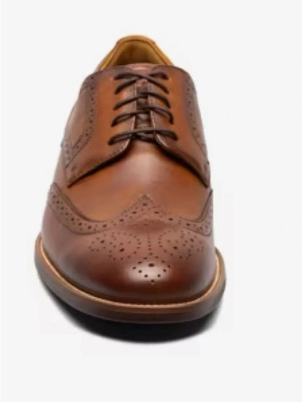 Florsheim Brown Leather Wingtip Derby